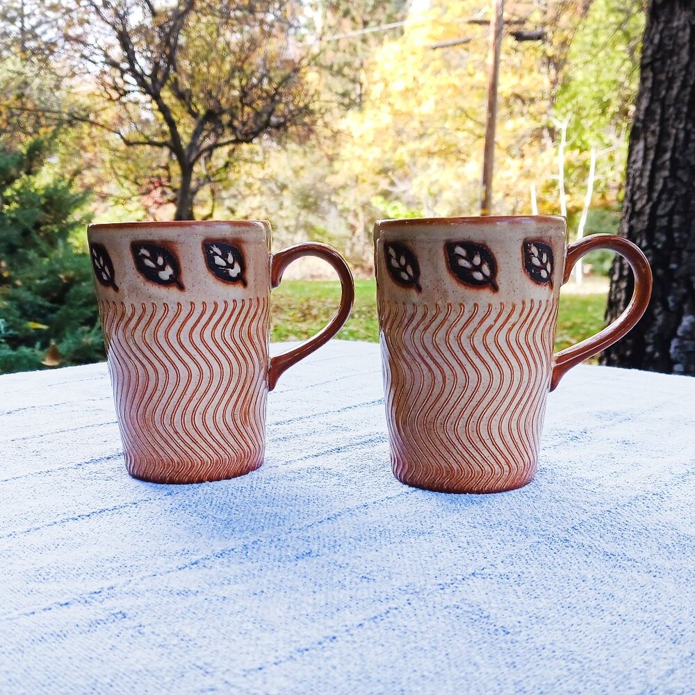 (2) Nature Inspired Mugs by Just Mugs Made in England
